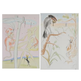 Salvador Dali, two engravings