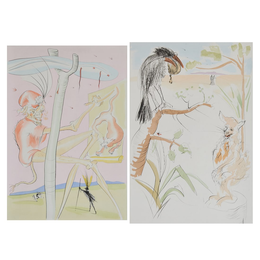 Salvador Dali, two engravings (1 of 9)