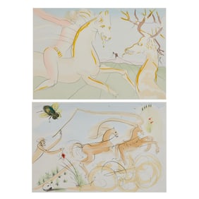 Salvador Dali, two engravings