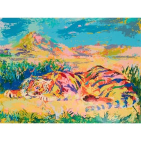 LeRoy Neiman, Delacroix's Tiger, silkscreen