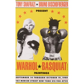Warhol and Basquiat Paintings 1985 Poster