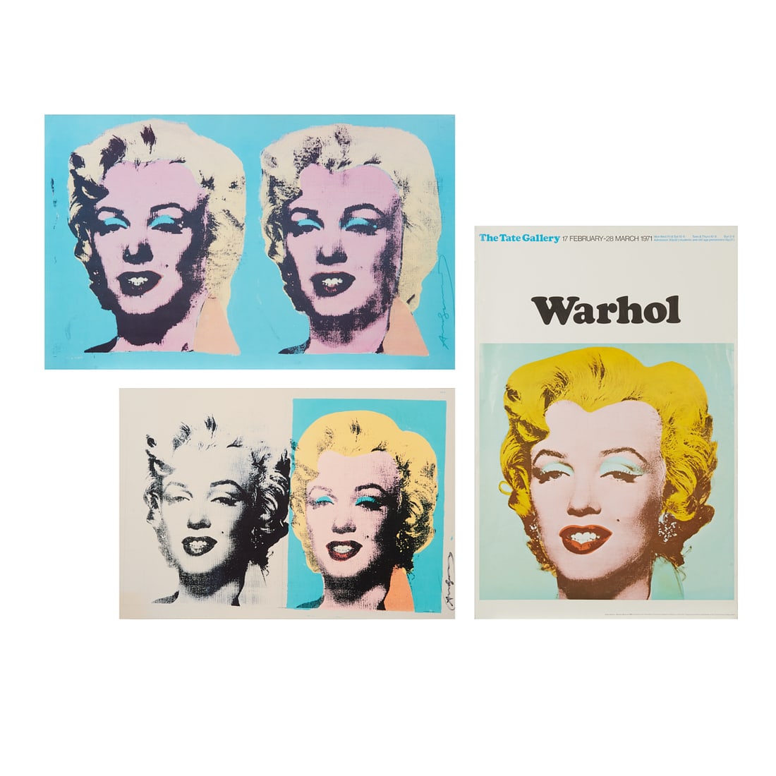 Three Marilyn Monroe Posters, After Andy Warhol (1 of 6)