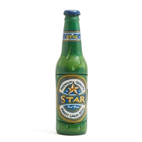 Attr. to Paa Joe, Star Lager Beer, oil paint on wood
