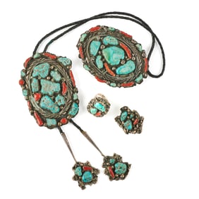 *Native American Henry Wilson Jewelry Suite.