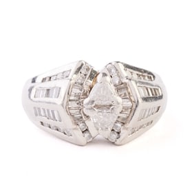 Diamond, Platinum Ring.