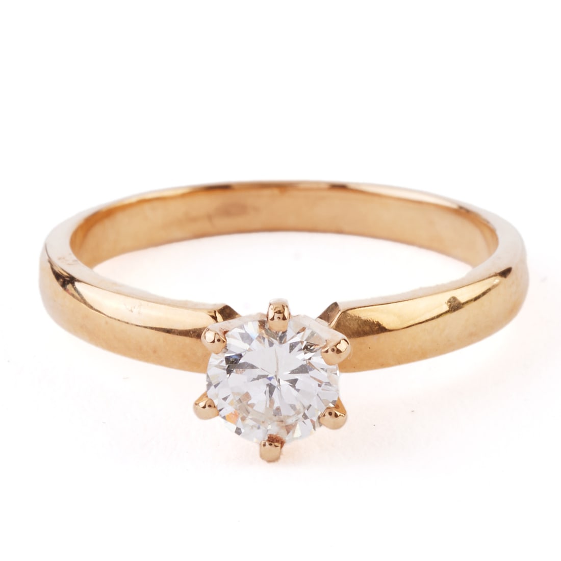 Diamond, 14k Yellow Gold Ring. (1 of 4)