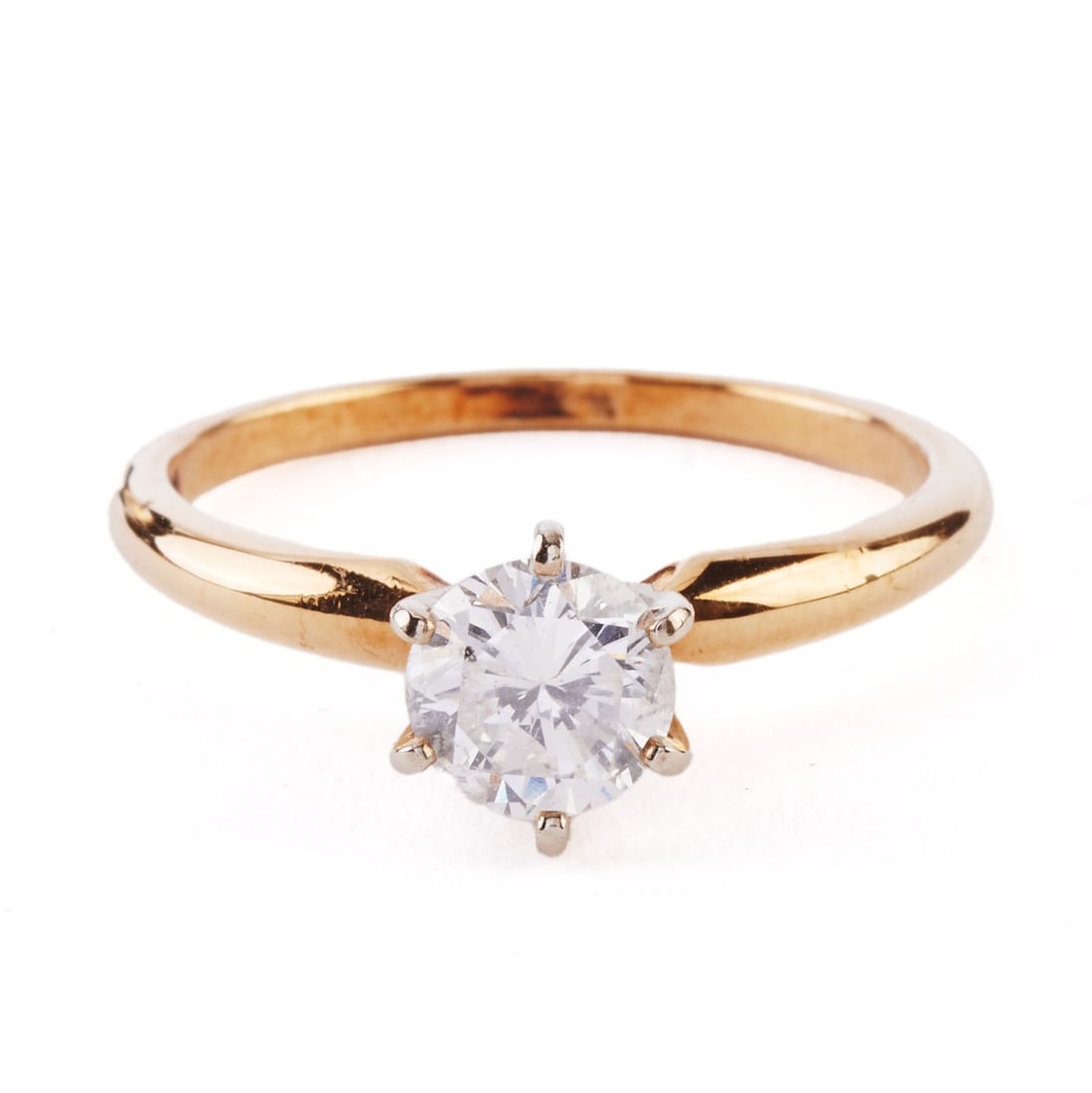 Diamond, 14k Yellow Gold Ring. (1 of 4)