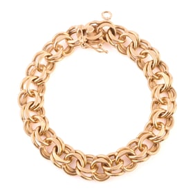 14k Yellow Gold Bracelet.