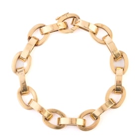 14k Yellow Gold Bracelet.