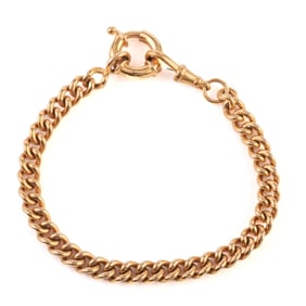 14k Yellow Gold Watch Chain.