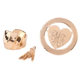 14k Yellow Gold Jewelry Suite.