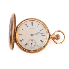 American Waltham Watch Co. 18k Gold Pocket Watch.