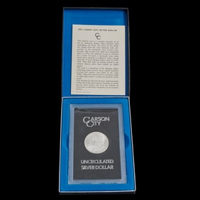 US 1884 CC Morgan Dollar UNC with Box and COA