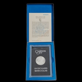 US 1884 CC Morgan Dollar UNC with Box and COA