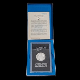 US 1884 CC Morgan Dollar UNC with Box and COA