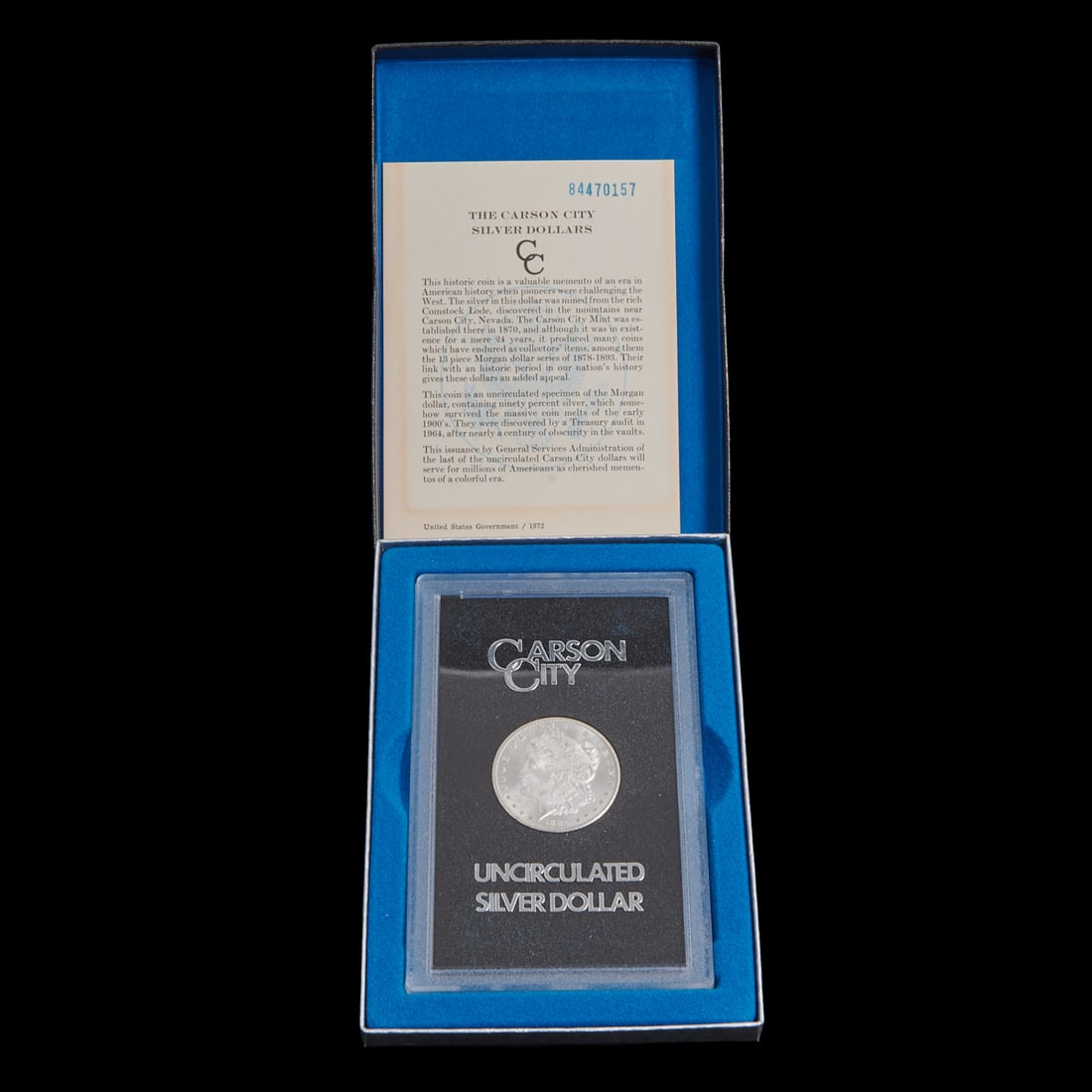 US 1884 CC Morgan Dollar UNC with Box and COA (1 of 2)