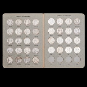 US Franklin Half Dollars 1948-1963 Complete (36) Coins