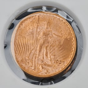 US 1923 Saint Gaudens $20.00 Gold Coin, BU Condition