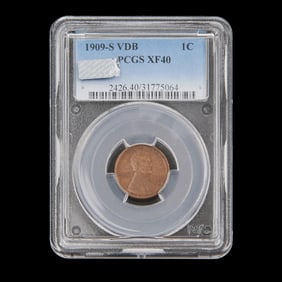 US 1909 (S) VDB Lincoln Cent PCGS XF40