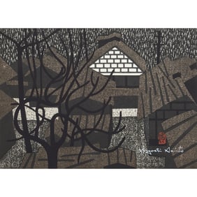Kiyoshi Saito, Aizu Yanaizu Fukushima woodblock print