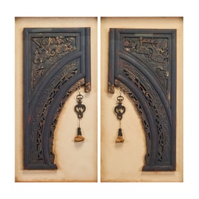 Pair of Chinese Carved Panels