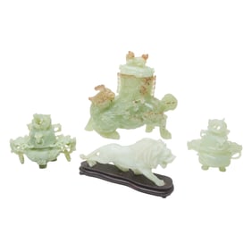 Four Chinese Jade Carvings
