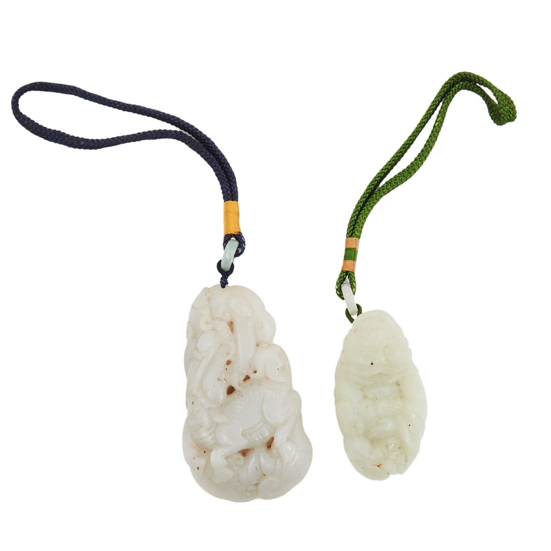Two Chinese White Jade Pendant Carvings (1 of 5)
