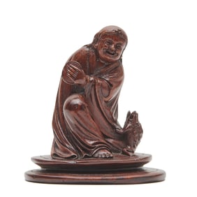 Chinese Bamboo Carving of Liu Hai