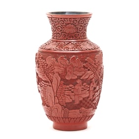 Chinese Cinnabar Vase