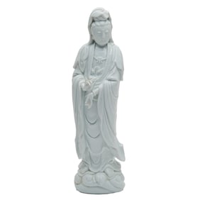 Chinese Dehua Porcelain Bodhisattva, Pu Ji Yu Ren Mark