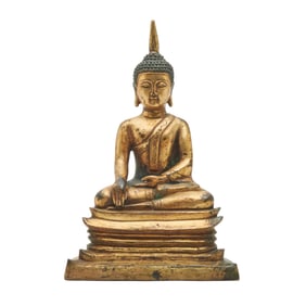 Nepalese Bronze Seated Buddha