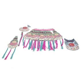 Chinese Embroidered Cloud Collar and Panel