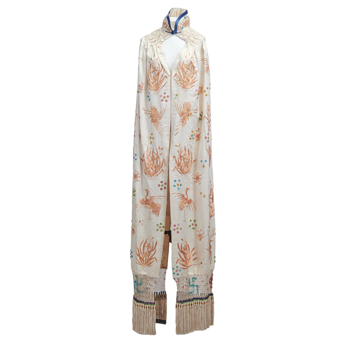 Japanese Late Meiji Silk, Metallic Thread Opera Cape. (1 of 3)