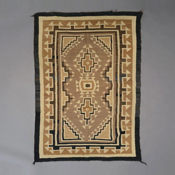 Navajo Rug: 4 feet 4 inches x 6 feet 8 inches: Navajo Transitional Rug {Size approximately 4 feet 4 inches x 6 feet 8 inches}