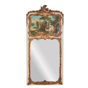 Rococo Style Trumeau Mirror