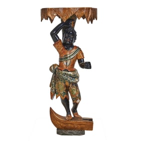 Venetian Attributed Blackamoor Stand