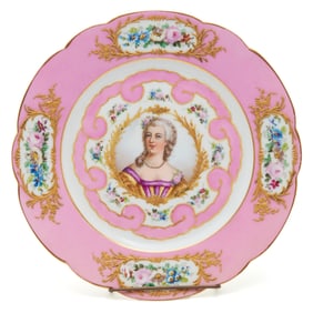 Eight Sevres Style Porcelain Cabinet Plates