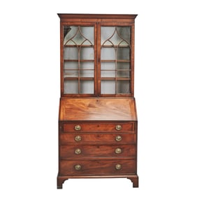 Georgian Mahogany Slant Front Secretary