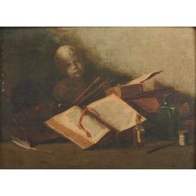 Louis Noel Valencienne, Still Life, oil on board