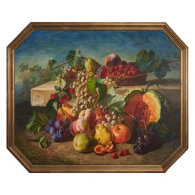 Jules Gouillet, Still Life, oil on board