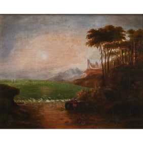 American School, Landscape, oil on canvas