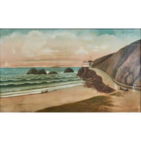 Alfred H. Douglas, Cliff House, oil on canvas
