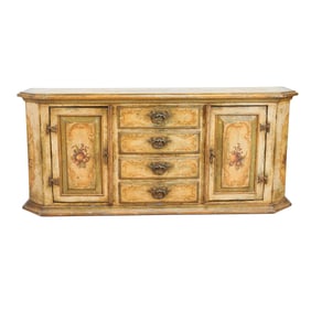 19th Century Continental Painted Cabinet