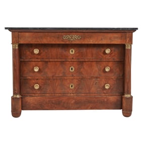 Empire Marble Top Chest of Drawers