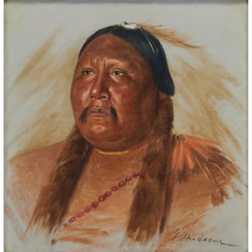 Grace Carpenter Hudson, Portrait, oil on canvas
