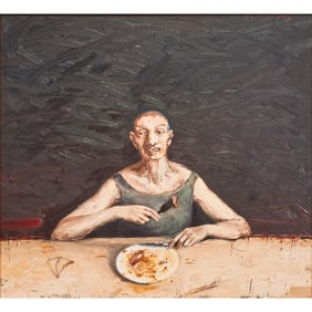 Jonathan Barbieri, The Eater, oil on canvas