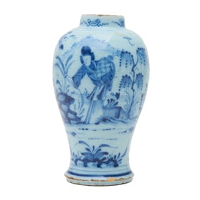 Dutch Delft Chinoiserie Vase