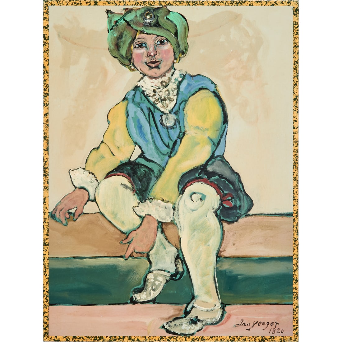 Ira Yeager, Portrait of Woman, oil on canvas (1 of 4)