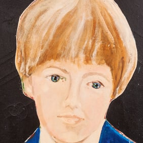 Ira Yeager, Portrait of Young Man, oil on canvas