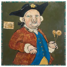 Ira Yeager, Pig George Washington, oil on canvas